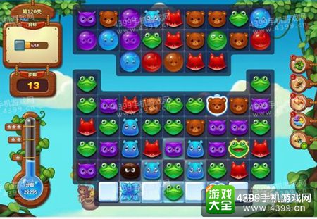 开心消消乐120关三星攻略