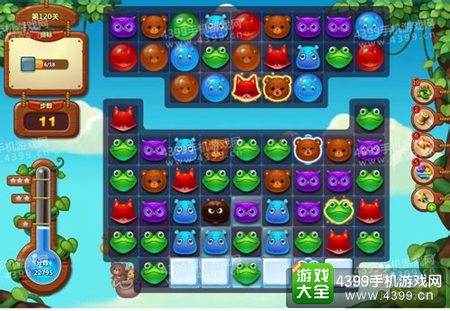 开心消消乐120关三星攻略