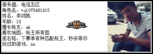 4399生死狙击王者争霸第五赛季季后赛A组选手资料