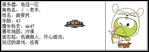 4399生死狙击王者争霸第五赛季季后赛F组选手资料