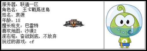 4399生死狙击王者争霸第五赛季季后赛H组选手资料
