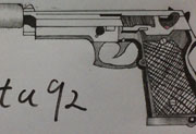 生死狙击玩家手绘—Beretta92