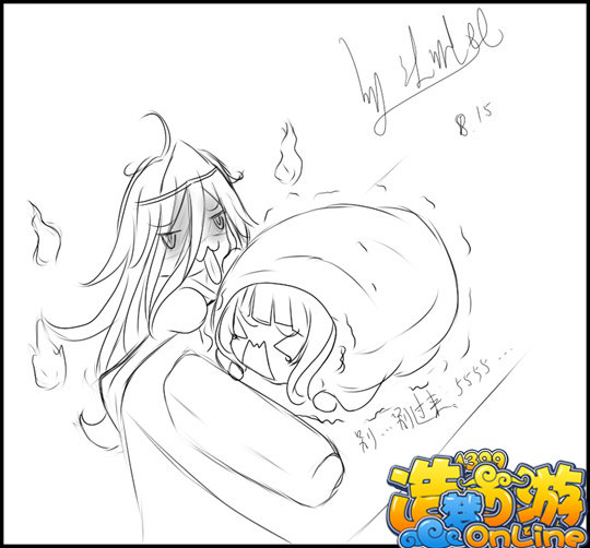 洪荒大劫篇板绘女鬼和公主-4399沐帅比
