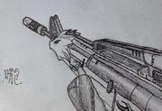 生死狙击玩家手绘—m4a1荣耀冲锋