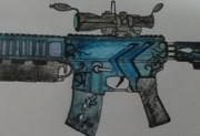 生死狙击玩家手绘—M4A4创世