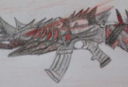 生死狙击玩家手绘—M4A1-刺客信条