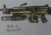 生死狙击玩家手绘—M249狂蟒突击