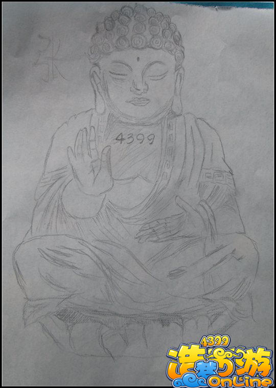 洪荒大劫篇手绘须弥山如来佛-4399张野
