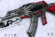 生死狙击玩家手绘—AK47恶龙