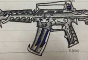 生死狙击玩家手绘—M4A1剑齿虎