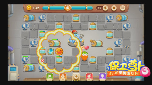 保卫萝卜3工厂第11关攻略