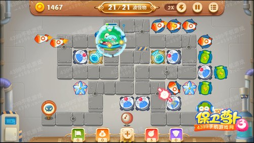 保卫萝卜3第15关金萝卜攻略
