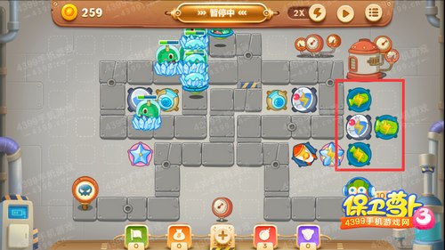 保卫萝卜3第15关金萝卜攻略