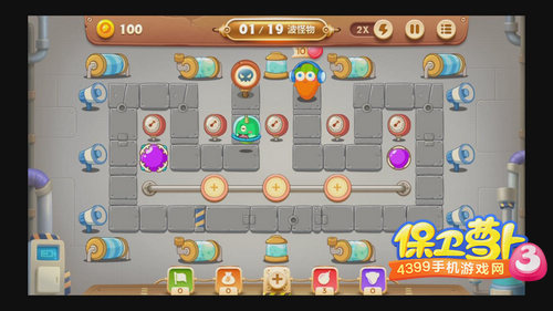 保卫萝卜3工厂第18关攻略