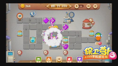 保卫萝卜3工厂第19关攻略