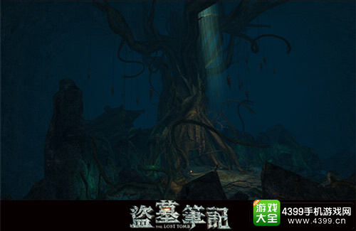 国内首款融合性3D动作手游《盗墓笔记S》九头蛇柏场景远景图