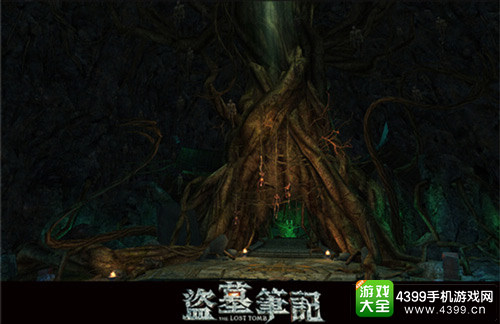国内首款融合性3D动作手游《盗墓笔记S》九头蛇柏场景俯视图2