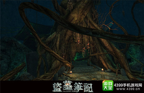 国内首款融合性3D动作手游《盗墓笔记S》九头蛇柏场景中景图