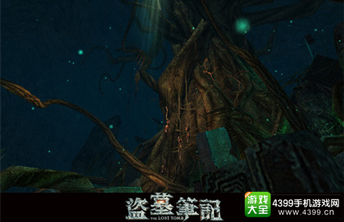 国内首款融合性3D动作手游《盗墓笔记S》九头蛇柏场景仰视图