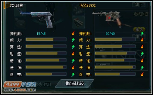 4399生死狙击PX4风暴个人武器心得