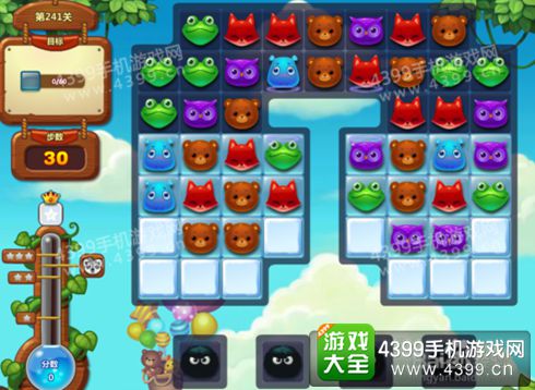 开心消消乐241关三星攻略