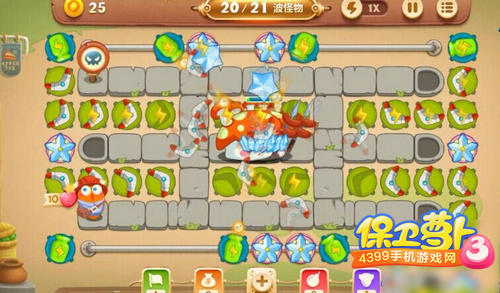 保卫萝卜3集市第34关攻略