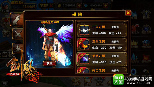 剑风传奇神翼系统