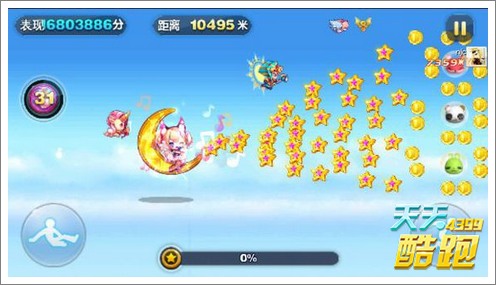 天天酷跑埃及法老宠物万米测试