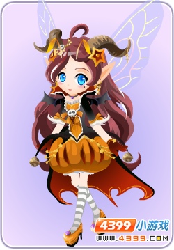 小花仙万圣恶魔套装 女