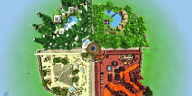 我的世界手机版rpg地图 大朋会自然拼盘RPG