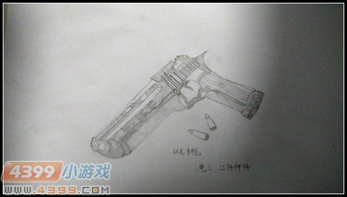 生死狙击玩家手绘—65式手抢