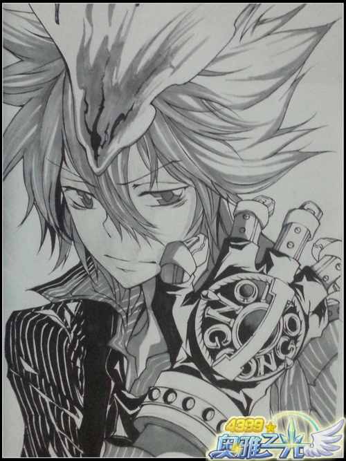 4399奥雅之光手绘Giotto·Vongola-4399苍蓝