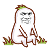 坐草地