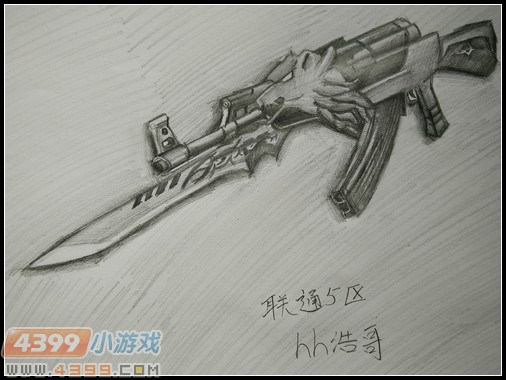 生死狙击玩家手绘—AK47荣耀之魂
