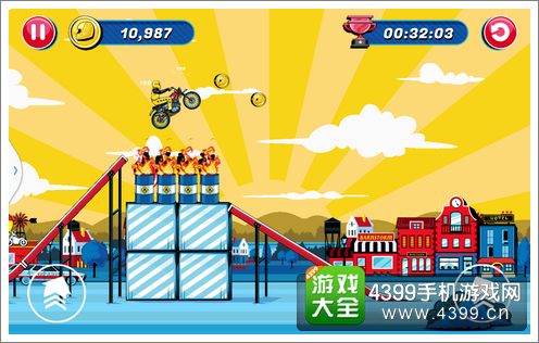 埃维尔的特技摩托操作