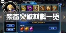 苍翼之刃装备突破材料一览