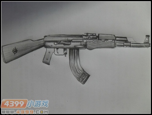 生死狙击玩家手绘—标准AK47
