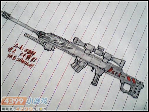 生死狙击玩家手绘—Dark组合之狙击枪