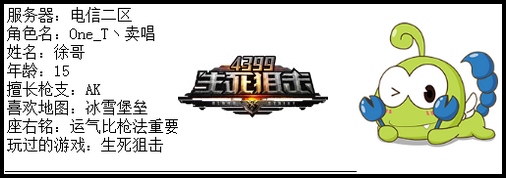 4399生死狙击最强王者争霸赛第六赛季H组玩家资料