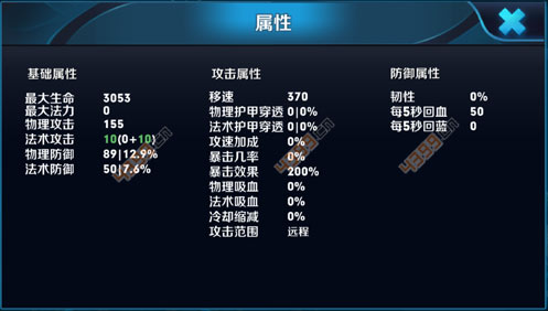 王者荣耀芈月属性点