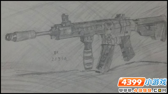 生死狙击手绘-素描爱丽丝