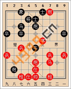 天天象棋开局实战解析中炮对屏风马