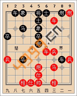 天天象棋开局实战解析中炮对屏风马