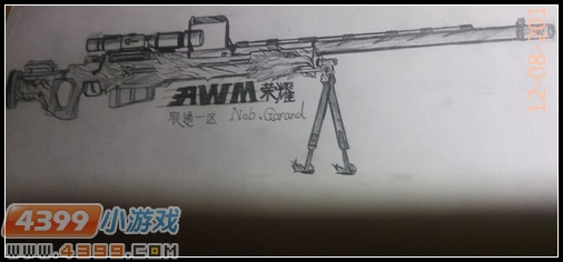 生死狙击玩家手绘—AWM荣耀