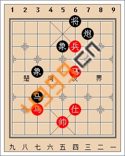 天天象棋残局实战解析以马砍兵炮象护驾