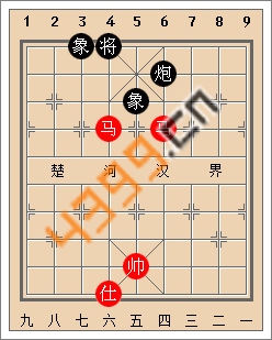 天天象棋残局实战解析以马砍兵炮象护驾