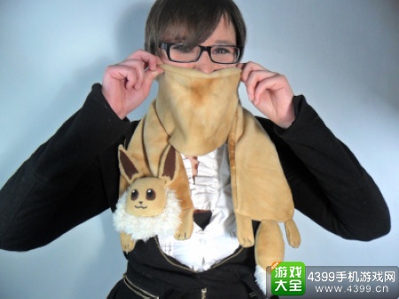 口袋妖怪周边伊布围巾