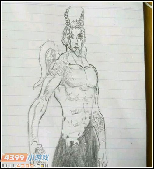 生死狙击玩家手绘—变异角色恶魔少年