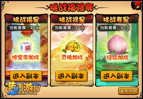 洪荒大劫篇寿星副本开启