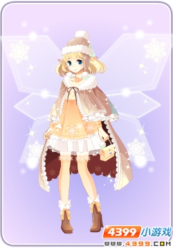 小花仙冬季雪绒套装 女